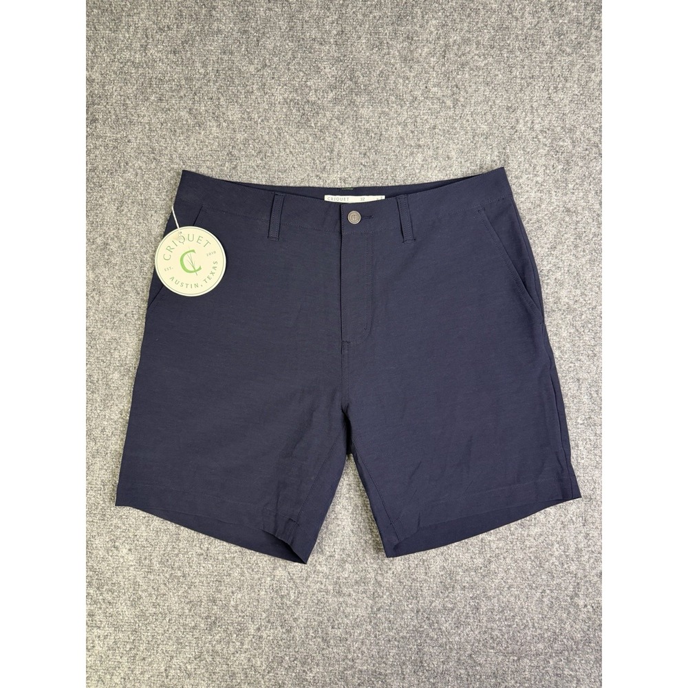 Men's Criquet Anytime Golf Shorts New Dark Blue Size 32 7" Inseam
